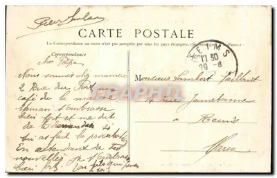 Saint-Denis — Salle des Fêtes — Édition Nouvelle L. Quointeau St-Denis — Verso