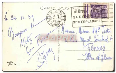 Metz — Hotel Pocztowy i Telegraficzny — Karta pocztowa n°10101 — Rewers