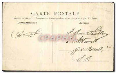 Bilhete postal antigo Vatan Place De l'Hotel De Ville Enfants — Verso