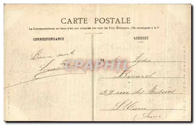 Nancy - Rue de la Constitution e Cattedrale — Imprimeries Réunies, Nancy, n°2 — Verso