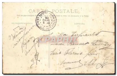 Saint-Avertin — Castelo de Gange, fachada Norte — n° 80 — Verso