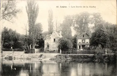 Lagny — As margens da Marhe — Editora: Fillette, Château-Thierry — Coleção R. T.