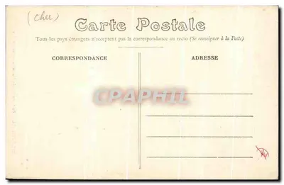 Bourges — Porte de l'École Normale — Rue Carolus — Wydawca E.M. nr 386 — Rewers