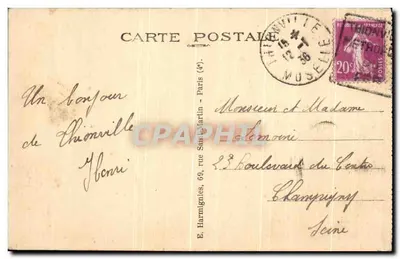 Thionville — O Porto e a Cidade — Harmignies — Verso