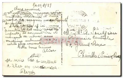 Le Touquet-Paris-Plage — Skiff na plaży — wydawca CPAPHIL n°3043 — Rewers