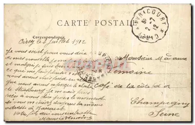 Cirey — Ruïnes van Haute-Seille — E. Chaton, Cirey (M.-et-M.) — Achterkant