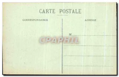 Noyon na de oorlog — Place de l'Hôtel-de-Ville — G. Complègère, fot.-edit., Noyon — Achterkant