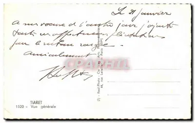 Tiaret — Ogólny widok — Real-Photo - Cie des Arts, Paryż — Rewers