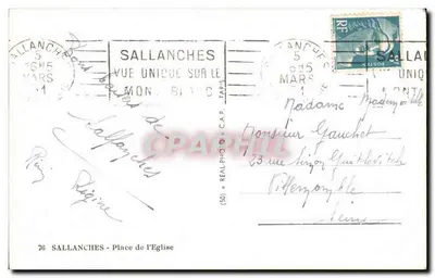 Sallanches — Vista unica sul monastero —(n°76) — Verso