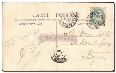 Tournus — Wnętrze kościoła św. Piotra — B. F. Céaloré, n° 2583 — Rewers