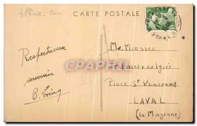 Igreja e túmulo de Jocelyne — Recordações de Lamartine — Editor: Léon Macor — Verso