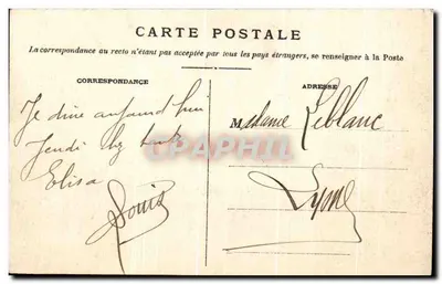 Couzon (Rhône) — Il Ponte e il Castello di Rochetaillée — S.F. n°792 — Verso