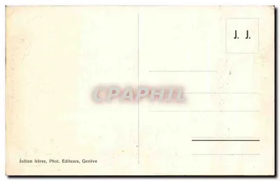 Cume do Brévent e o Mont-Blanc — vista alpina — J. J. 8862 — Verso