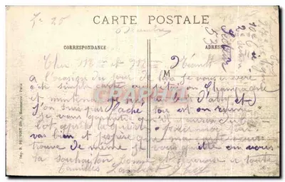 Perthes-les-Hurlus (Marne) — scène de destruction après bombardement — éditeur Benoist, Châlons-sur-Marne, n° 468 — Reverso