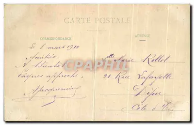 Montceau-les-Mines — Palácio de Justiça — Casa dos Lojas Unidas — Verso