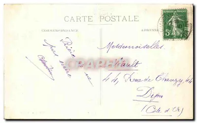 Grancey-le-Château — Main Facade of the Castle — Publisher Unidentified — Back