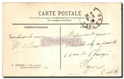 Widok ogólny — Wiedeń — Souvenir de Vienne — LL — Rewers