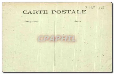 Granville — Plaża i skały przy wysokiej mierze — J. Puel fot. — Rewers