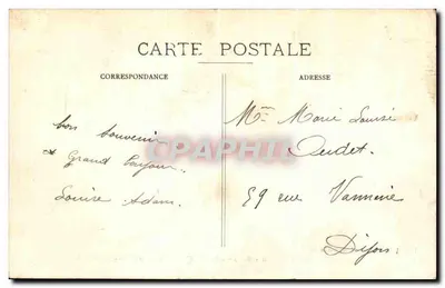 Besançon - Promenade Micaud — Excursão na Franche-Comté — Edit. L. Gaillard-Prêtre, Besançon, n° 590 — Verso