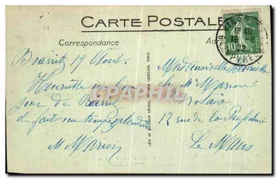 Biarritz — I Bagni del Porto Vecchio e la Rocca della Vergine — editore Lévy et Méthoden, n° 414 — Verso