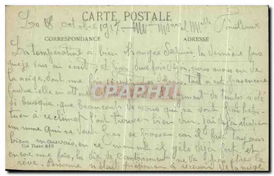 Thann - Vista geral — Guerra 1914-1917 — Ed. J. M. B, Thann — Verso