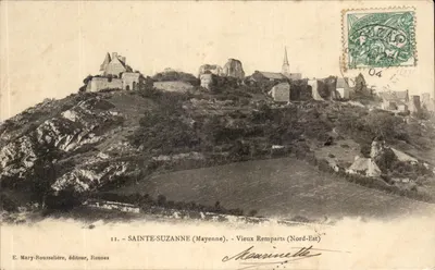 Sainte-Suzanne (Mayenne) — Velhos Muros (Nordeste) — E. Mary-Rousselière, editor, Rennes