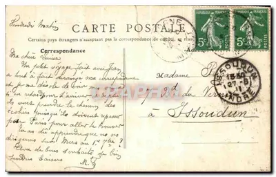 Bourgogne - Calvaire érigé à la mémoire de la famille Lemoine en 1895 — éditeur Antoine — Verso