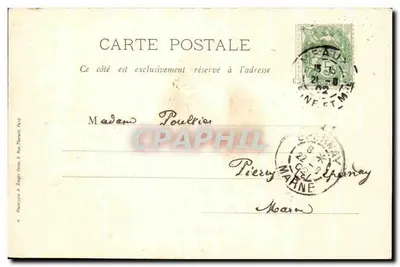 Meaux — Le Quai Thiers — vue avec la cathédrale — Rewers