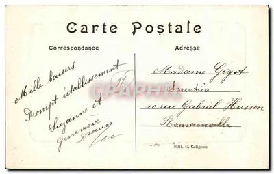 Vista do Morin — La Ferté-Gaucher — Édit. G. Colignon — Verso