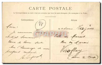 Crouy-sur-Ouercq (S.-et-M.) — Invoer van het Kasteel van Gèvre-le-Duc — Pavillon ontworpen door Mansard van de 17e eeuw — Achterkant