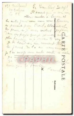 Compans — Zamek, fasada wschodnia — Wyd. Veckemann — Concarneau — Rewers