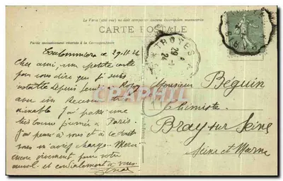 Coulommiers (S.-et-M.) — Vista panorámica — editor no identificado, n° de serie 8 — Reverso