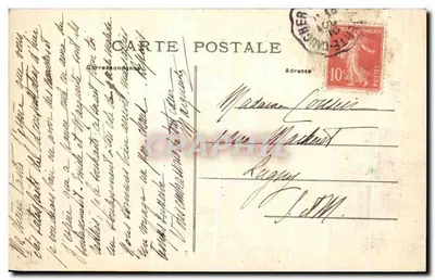 Coulommiers - De Capucijnen — Ruïnes bedekt met vegetatie — Uitgever L. B. n°7 — Achterkant