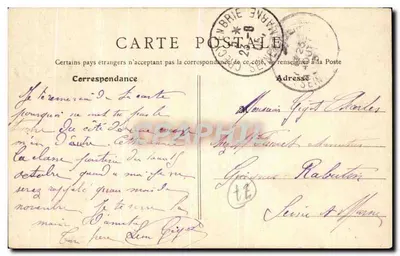 Crécy-en-Brie — Stara wieża — Vve Grano et fils, Crécy — Rewers