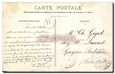 Crécy-en-Brie — Monumento conmemorativo de los soldados del cantón muertos por la Patria — Vve E. Gruot, edición en Crécy — Reverso