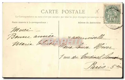CROUY-SUR-OURCQ (S.-et-M.) — Ogólny widok — Wyd. Jib. Crépaux, La Ferté-Milon — Rewers
