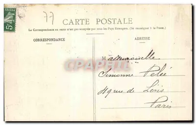 Castelo-Landon — Os Margens do Fusil — Z. Caillat, editor, Castelo-Landon — Verso
