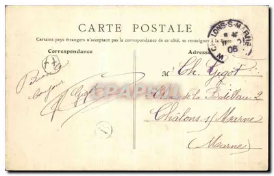 Crécy-en-Brie — Entrada da Cidade — B. F., Paris — Verso