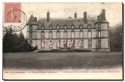 La Houssaye - Zamek (Front główna) — Fototypia A. Rep i Filliette w Château-Thierry - kolekcja R. P.