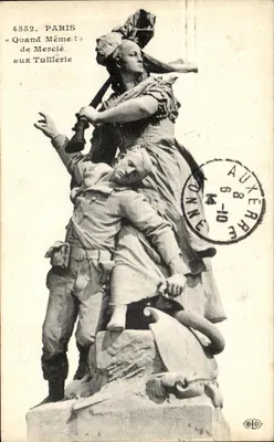 Estátua « Quand Même ! » de Mercié — Paris — editor B.P.D. n°4552
