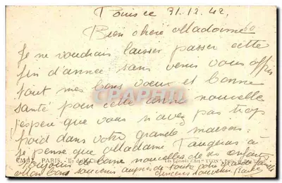 Parijs — uitzicht op de Seine met Notre-Dame — Les Éditions d'Art "YVON" n° 107 — Achterkant