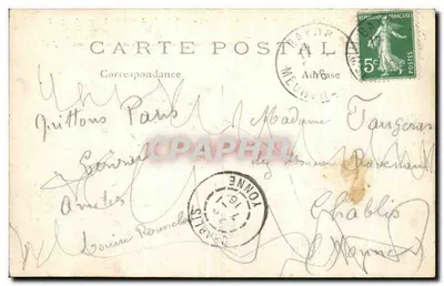 Paryż (1er) - Sąd Handlowy - Pałac Sądowy i Konciergeria — J.H. wydawca — Rewers
