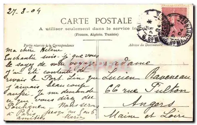Paris - O Poço Artésiano de Grenelle, praça de Breteuil — demolição em janeiro de 1904 — editor L. F. e V., n° 150 — Verso