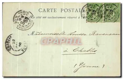 Exposição Universal de 1900 — A Rue des Nations — ND Phot n°38 — Verso