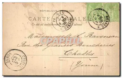 Palazzo delle Industrie varie — Esposizione Universale — 1900 — Editore: SL & Cie, n° D. 18 — Verso