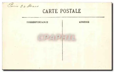 Parijs — De Station van het Bois de Boulogne — Westerse Spoorweg — Achterkant