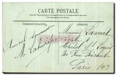 PARIS — Statua Camille Desmoulinsa — L. Challeussettes, n° 937 — Rewers
