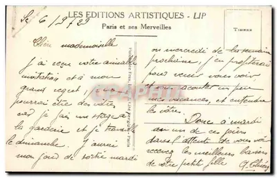 Parijs - De Boulevard en de Poort van Sint-Denis — LIP — Achterkant
