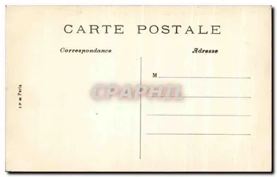 Paryż — Rue de Rivoli i Butte-Montmartre — wydawca R.P.M. Paryż, nr 7 — Rewers