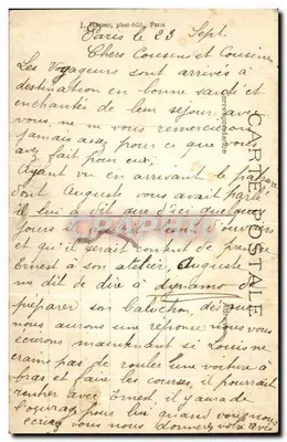 Parijs - Basiliek van het Heilig Hart — J. Hauser, fotograaf-uitgever, Parijs, nummer 115 — Achterkant